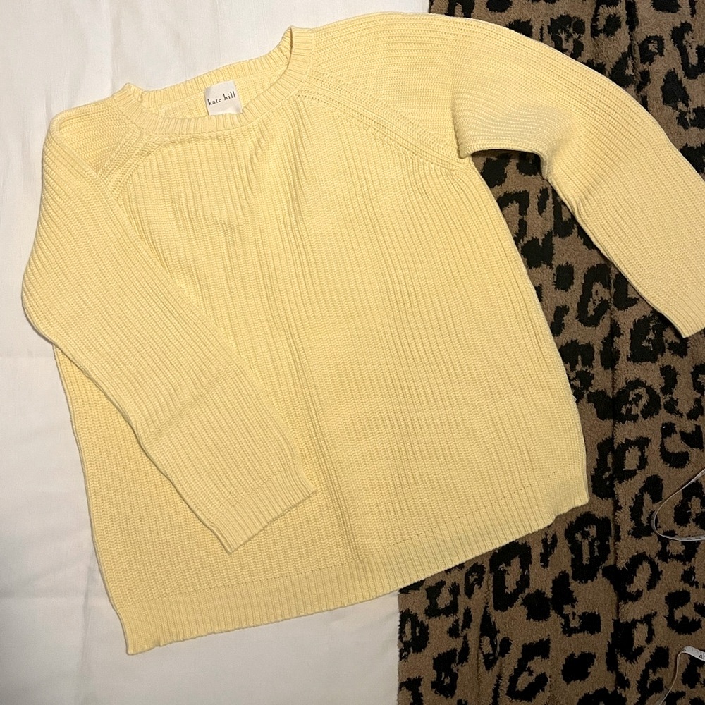 Kate Hill 100% Cotton Fisherman Sweater